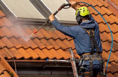 Démoussage et hydrofuge de toiture à Gours